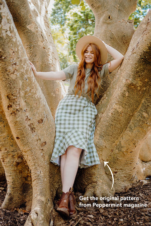 The Rosalie elasticated skirt from Peppermint patterns