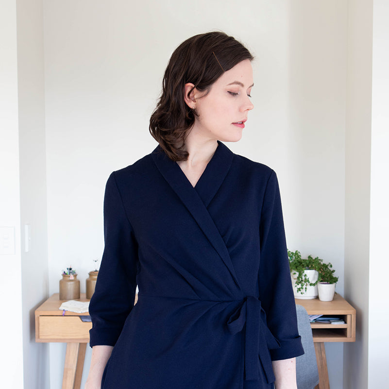 The Adeline wrap dress pattern is now available! - Forget-me-not Patterns